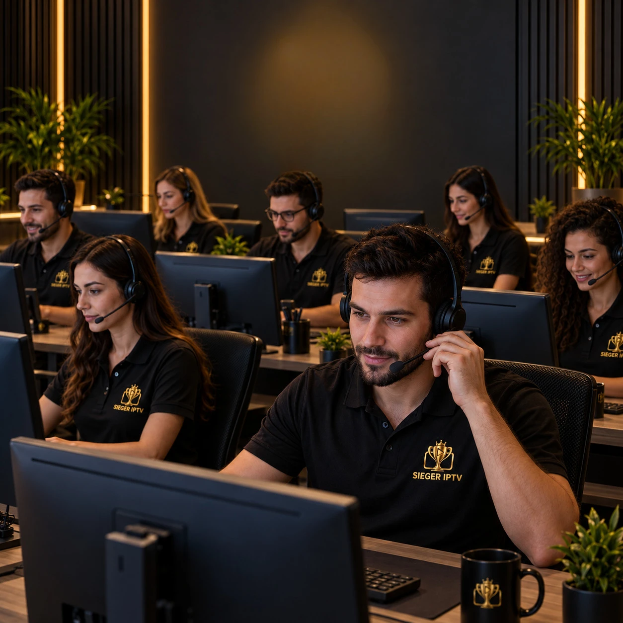 Arbeitsbereich unserer Kundensupport-Spezialisten